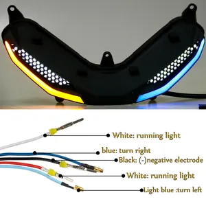 Faro delantero LED ABS para motocicleta yamaha Y15ZR, conjunto de faros delanteros con señal de giro DRL