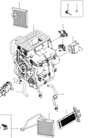 Conjunto de Núcleo de Evaporador de CA EM2E-8107010 OEM para BYD Dolphin, Bobina de Enfriamiento HVAC para Aire Acondicionado BYD Dolphin