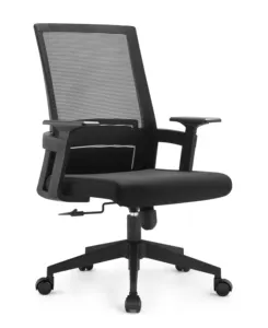 Ucuz kumaş ergonomi bifma silindir döner siyah yüksek geri kafalık yönetici müdür ofis sandalyesi