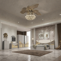 Ensemble de lit king size moderne en bois, nouveau design, tête de lit en cuir, finition miroir, beige brillant, avec rangement, meubles de chambre d'hôtel