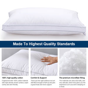 Yatone OEM ODM Cotton Cover <strong>Pillow</strong> 100% Polyester Hotel Quality Bedding <strong>Pillow</strong> - Product Image 5