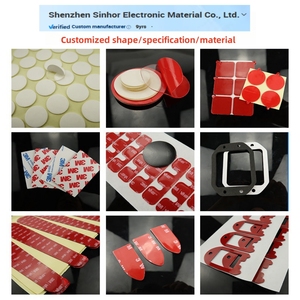 SNM Custom Die Cut Clear Acrylic Heavy Duty Đen Gắn Băng dính dính hai mặt - Product Image 3