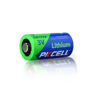 PKCELL-batería de litio de 1500mAh CR123A CR123 CR2 3,0, batería de cámara CR123A de voltaje no recargable