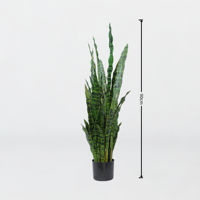 Arbre Artificiel en Pot de 55 cm, Réaliste et Hautement Simulé, en Plastique, Écologique, pour Intérieur, Durée de Vie de 3 Ans, Idéal pour la Maison - Vente Chaude