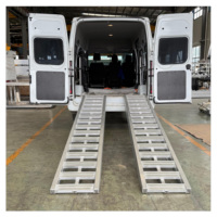 Rampe de remorque en aluminium robuste de 4,2 m, rampe de chargement sans obstacle accessible, rampe d'équipement épaissie pour chariot élévateur, pour voiture, SUV, VTT, ORV