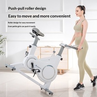 Vélo d'appartement portable et durable de haute qualité à commande magnétique électrique en acier, silencieux, pour fitness en intérieur, personnalisable en gros