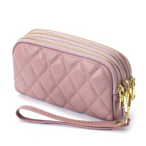 Cartera de Mano Boshiho para Mujer, Cartera de Cuero Genuino, Bolsa para Teléfono Celular, Cartera de Mano de Cuero con Correa para la Muñeca - Product Image 1