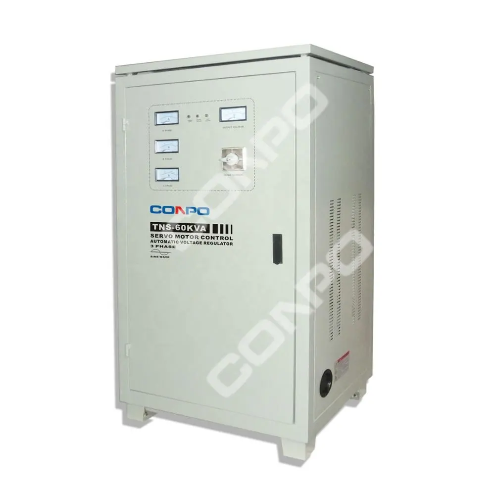 TNS-45KVA/50KVA 3 שלב סרוו-סוג AVR אוטומטי מתח רגולטור מייצב Estabilizador דה voltaje 220V/380V/400VAC