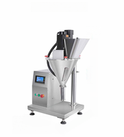 Machine de remplissage semi-automatique de poudre à vis sans fin de type bureau avec dosage de précision pour l'ensachage de poudre alimentaire et d'amidon