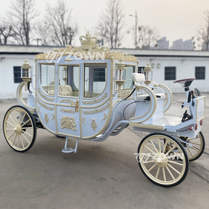 Carruaje Real Eléctrico de Lujo Personalizado, Estilo Europeo Clásico, para Bodas, Vehículo de Turismo de Alta Gama con 4 Ruedas - Product Image 4