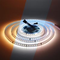 Bande LED Dimmable Certifiée CE ROHS FCC 10mm SMD2835 224 LED DC12V-24V IP20 3000K-6000K CRI90 15W/M Garantie 3 Ans