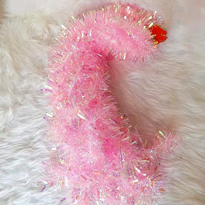공장 직매 2 m 다채로운 아이리스 컬러 줄무늬 크리스마스 웨딩 축제 장식 화환 장식 액세서리 - Product Image 6