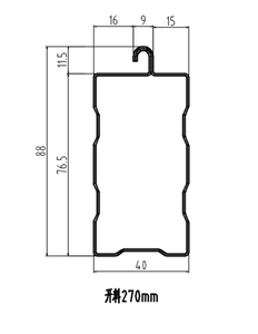 מכונת עיצוב פרופילים מפלדה צבעונית לתחתית תריס גלילה עם מיסב וגלגל שיניים, מנוע 5.5 קילוואט - Product Image 5