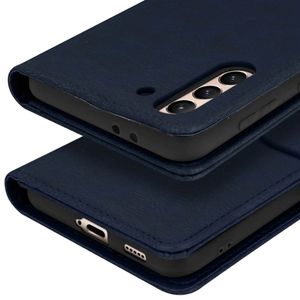Étui portefeuille en similicuir bleu nuit 11Pro pour téléphone portable compatible avec Samsung Galaxy S21 Realme Google Motorola - Product Image 2
