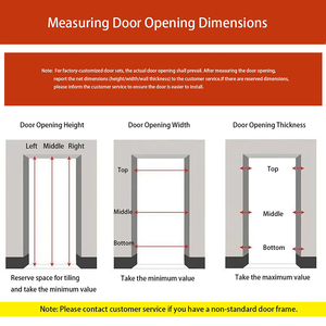 Fabriqué en Chine, Porte intérieure de chambre à coucher de style simple, Porte à charnières insonorisée, Quincaillerie incluse, Taille personnalisable. - Product Image 5