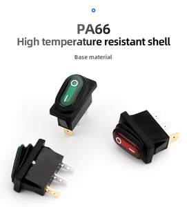 רוקר באיכות גבוהה על מתג כבוי pa66 עמיד למים ip65 שחור ירוק אדום 12v/24 מתג נדבק - Product Image 5