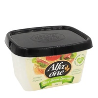 Boîte d'emballage rectangulaire en plastique IML pour beurre de cacahuète et margarine