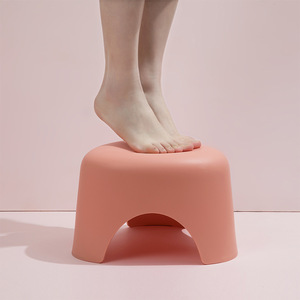 Tabouret en plastique HeDou, petite taille, antidérapant, pour salon, salle de bain, repose-pieds, tabouret de toilette - Product Image 4