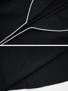 2024 nouveau Design unique <span class=keywords><strong>noir</strong></span> <span class=keywords><strong>et</strong></span> <span class=keywords><strong>blanc</strong></span> élégant XXL musulman femmes Abaya robe à manches longues ouvert vêtements islamiques - Product Image 4