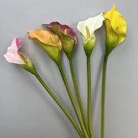 CM-TH829 Hochwertige Künstliche Calla-Lilien mit Echtem Touch in Weiß und Rosa für Hochzeiten, Partys und Heimdekoration