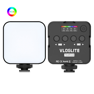 Vloglite T64RGB Kit de démarrage pour vlogging Smartphone Téléphone Éclairage Mains Libres Blog <span class=keywords><strong>Youtube</strong></span> Caméra Pour Usb C Voyage Débutants Vloggin - Product Image 4