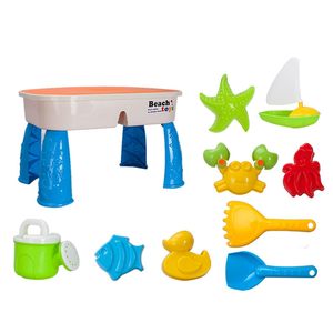โต๊ะน้ำเล่นกลางแจ้งสำหรับเด็ก ของเล่นชายหาด พร้อมอุปกรณ์ครบชุด - Product Image 3