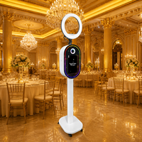 Nuevo Fotomatón con Pantalla Táctil de 15.6 Pulgadas, Anillo de Luz, Cámara DSLR, Espejo para Selfies, para Eventos Corporativos