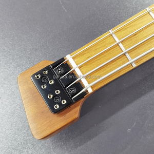 Bajo Eléctrico sin Cabezal, Personalizado de Fábrica, Mástil de Arce, Cuerpo de Caoba, Diapasón de Palisandro, Acabado Mate, Bajo Activo de 4 Cuerdas, OEM - Product Image 4
