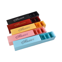 Boîte de papier de qualité alimentaire personnalisée en couleur avec compartiments pour biscuits au chocolat macaron truffes dessert bonbon