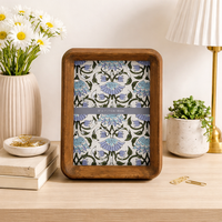 Cadre photo en bois rétro brun rustique DX Designs 4x6/5x7/6x8 pouces, cadre photo vintage pour la décoration de la maison, pour le salon