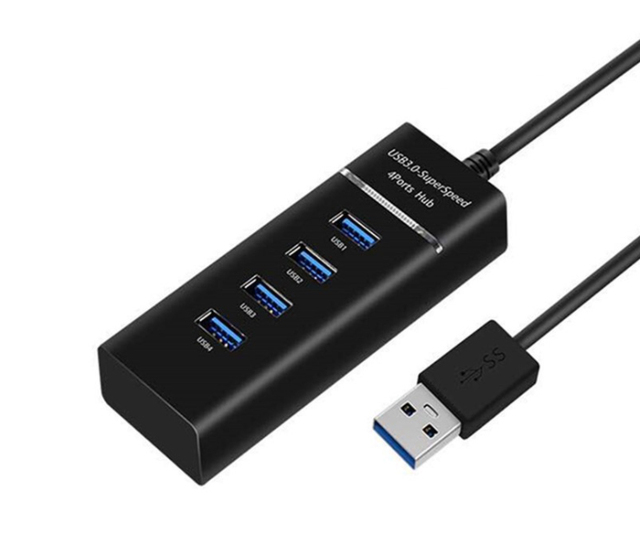 4 Port Usb 3.0 Hub Speed Usb3. 0 Super Speed 4 Ports Hub for Imac,Macbooks,Pcs and Laptops