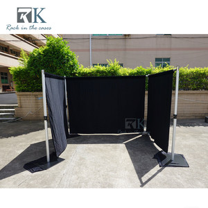 RK Black Curtain Modern Pipe Drape Mobile Flight Cases Booths Stand Sale - Product Image 6