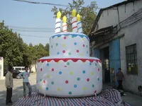 Gâteau d'anniversaire de célébration d'anniversaire de publicité de promotion gonflable de 26'ft 8M