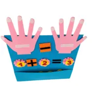 아마존 DIY 손가락 숫자 계산 아기 학습 수학 펠트 교육 장난감 학습