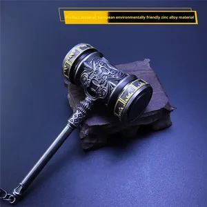 120mm Soul Land Hao Tian marteau entièrement en métal avec porte-clés <span class=keywords><strong>d</strong></span>écor de bureau à collectionner Anime périphérique, garçon cadeau porte-clés ornement - Product Image 3