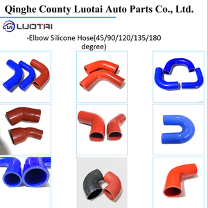 خرطوم سيليكون عالي الأداء مخصص للسيارات بزاوية 45 درجة معزز لتعزيز أداء المبرد - Product Image 4