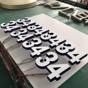 SKYSEEN, venta directa de fábrica personalizada, Mini letras acrílicas puras iluminadas en 3D, logotipo de letrero retroiluminado frontal para cartelera publicitaria - Product Image 4