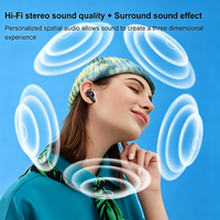 Écouteurs sans fil Bluetooth 5.3 pour disco silencieuse, OEM, à faible latence, pour le gaming, TWS, intra-auriculaires, moniteur de jeu
