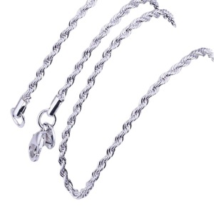 Twisted <b>Rope</b> Necklace 4Mm Zinc Alloy Unisex Fashion Chain Gift Jewelry - Product Image 5