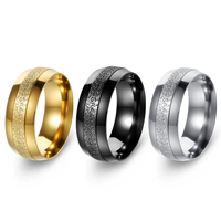 Bijoux en acier inoxydable plaqué or 14 carats, bagues de mariage pour hommes, bijoux pour femmes, bagues en or