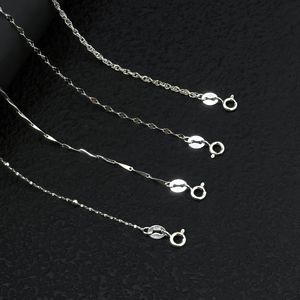 Customization Wholesale 925 <strong>Sterling</strong> <strong>Silver</strong> Women's Chokers Link Chain <strong>Necklace</strong> Trendy CMA Certified Wedding Engagement Party - Product Image 5