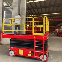 Élévateur à ciseaux extérieur de 8m pour table élévatrice agricole Ciseaux verticaux manuels Élévateur à ciseaux compact tout terrain boueux