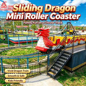 Manège de montagnes russes électriques en forme de dragon pour l'extérieur à prix abordable, mini-<span class=keywords><strong>train</strong></span> dragon sur rail à vendre - Product Image 2