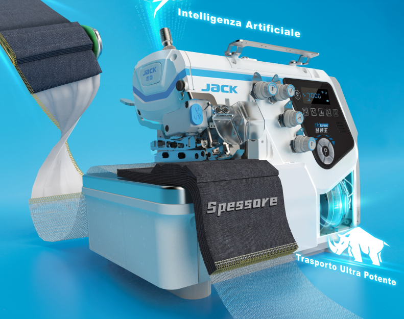 JACK C7 Overlock Sewing Machine - Full Speed & Precision