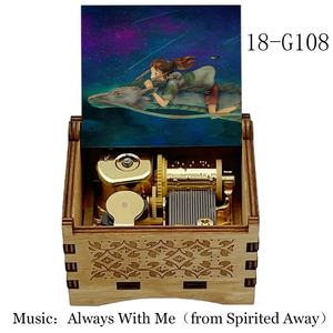 Carillon Automatico di Spirited Away, Scatola Musicale <span class=keywords><strong>in</strong></span> Legno con Melodia 'Always With <span class=keywords><strong>Me</strong></span>', Giocattolo a Molla per Bambine, Regalo di Compleanno, Decorazione per la Casa - Product Image 5