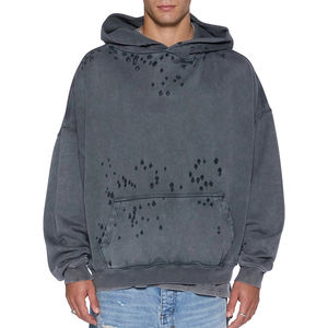 Felpe oversize Kapuze <span class=keywords><strong>felpa</strong></span> <span class=keywords><strong>con</strong></span> <span class=keywords><strong>cappuccio</strong></span> <span class=keywords><strong>con</strong></span> motivi a macchie nere in <span class=keywords><strong>grigio</strong></span> <span class=keywords><strong>scuro</strong></span> per gli uomini Pullover largo in pile - Product Image 2