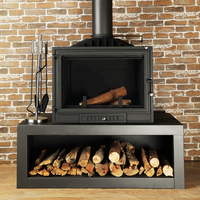 Cheminée à bois Poêle à bois en bois Insert Offre Spéciale Fonte Camiol quantité minimale de commande 50 Pièces Noir Mat Intérieur Appartement Support