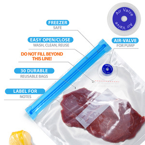 2023 hot sell snack storage bags Reusable Kit Food saver Household Sous Vide Vacuum Sealer Food Packaging Bag