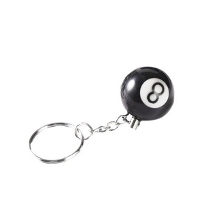 Porte-clés de billard créatif et tendance, diamètre 2,8 cm, porte-clés de billard n° 8, cadeau pour joueur de billard, boule porte-bonheur, porte-clés de boule de billard n° 8 - Product Image 5
