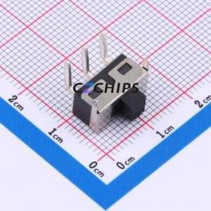 SS-12D11-G030 Slide Switch Through hole,13.4x6.6x6.4mm Switch Single Pole Double Throw Rectangle Pin Header PC Pin 13.4mm - Product Image 1